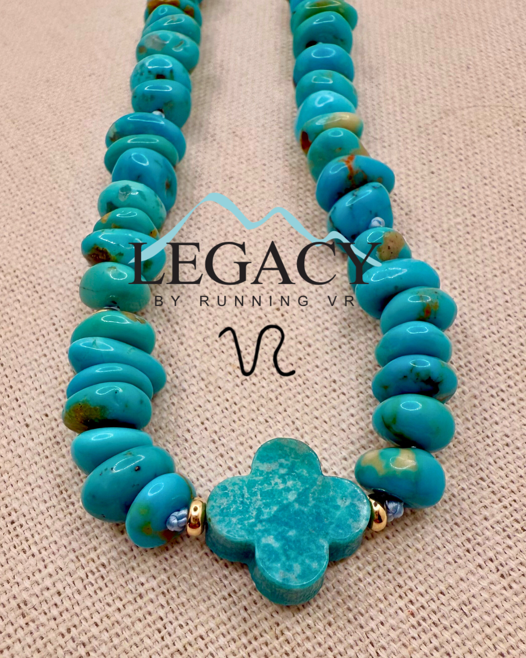 Santo domingo turquoise necklace, turquoise and gold necklace, hand carved turquoise bead, hand knotted necklace