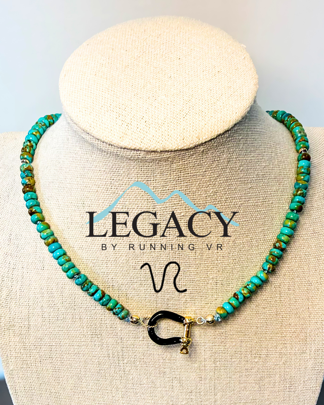 kingman turquoise gold necklace